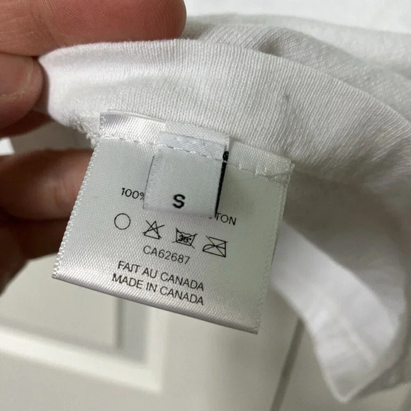 Saintwoods Forward White Graphic T-shirt Made in  Canada Mens Small - Picture 3 of 8